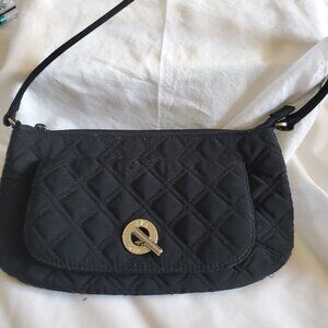 Small black Vera Bradley bag-front phone pocket